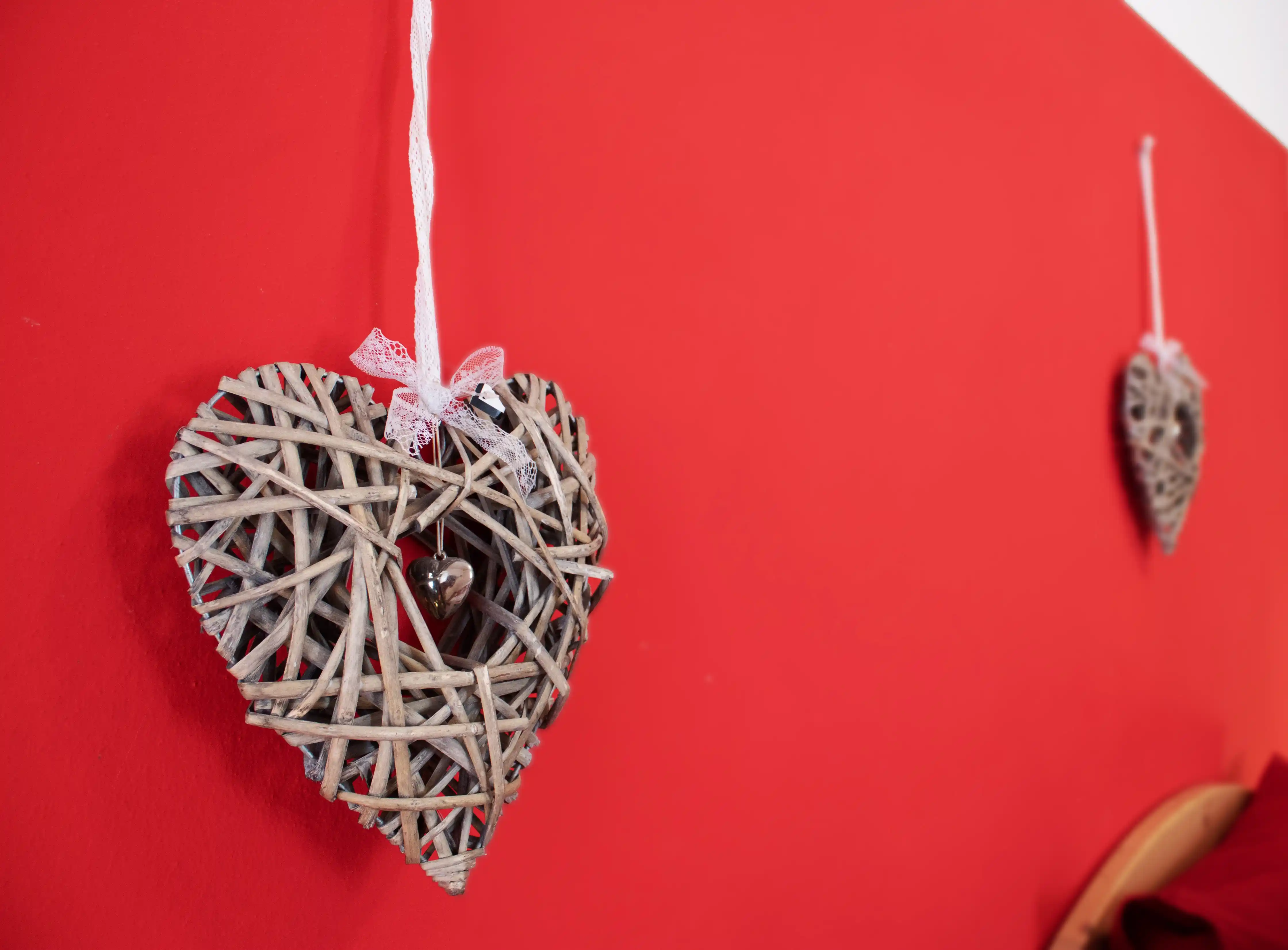 Detalhe decorativo em forma de coração